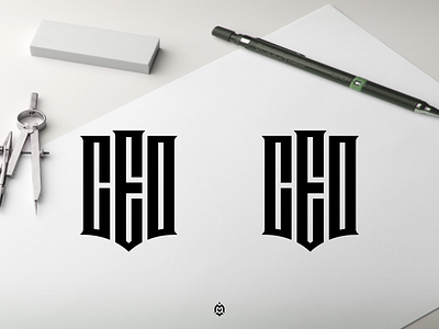 CEO monogram logo concept