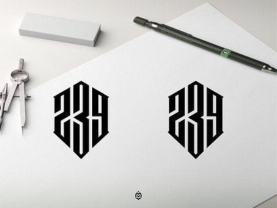 239 monogram logo concept