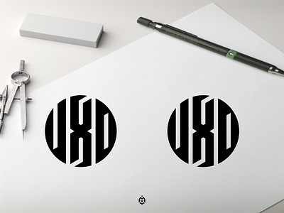 UXD monogram logo concept 3d branding design graphic design logo logoconcept logoinspirations logoinspire logos luxurydesign
