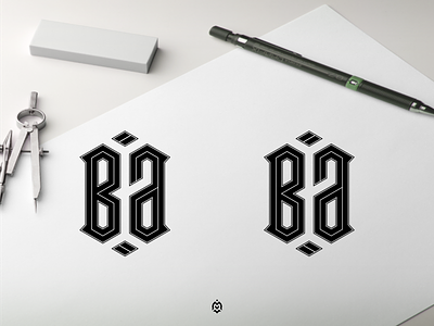 Ba monogram logo concept 3d branding design graphic design logo logoconcept logoinspirations logoinspire logos luxurydesign