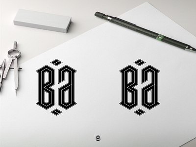 Ba monogram logo concept