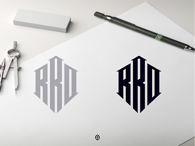 RRD monogram logo concept