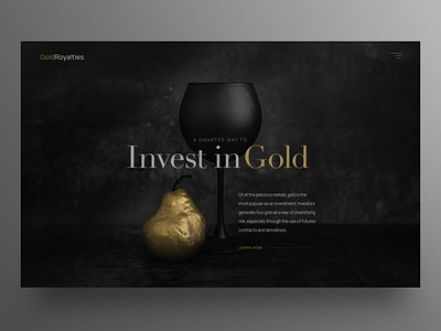 Black and Gold UI design blackandgold clean ui dark ui hero image landingpage ui uidesign ux uxdesign webdesign website design