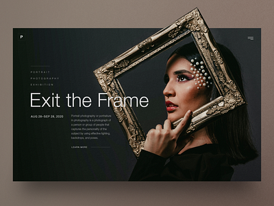 Photography Exhibition Website UI