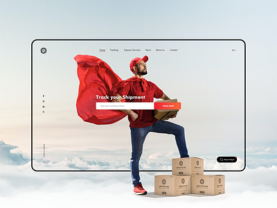 Express courier and logistics UI