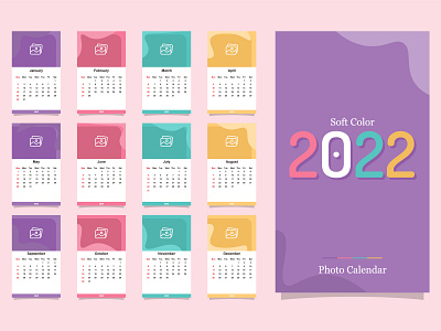 2022 Calendar - How To Make A Calendar - Free Download 2022 calendar branding calendar flat flat design flat illustration vector