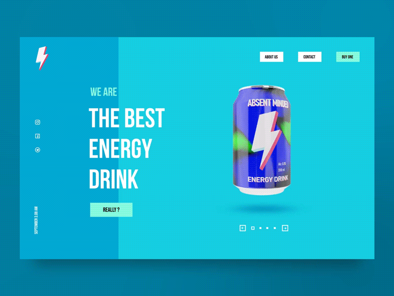 ENERGY DRINK 3d animation graphic design motion graphics ui