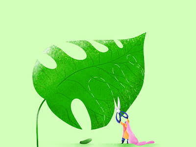 Leaf character design illustration leaf trending