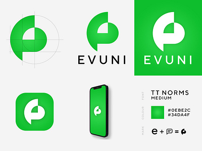 Concept - Messaging App Logo app branding design evuni icon logo logo awesome logo concept logo designer logo inspirations logo passion messaging new logo ui ux