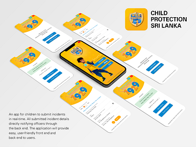 Child Protection Sri Lanka 1929 app child child protection design protection sri lanka ui ux