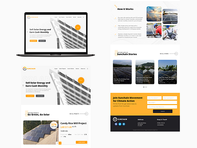 Web Design for SunChain Solar Systems chain design power solar sri lanka sun sunchain system ui ux web website