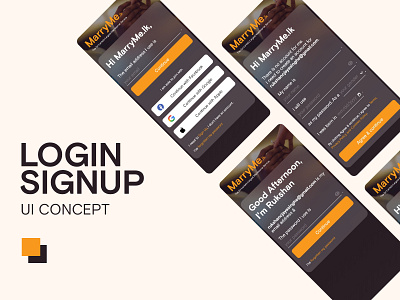Signup UI Concept app challenge dailyui day01 design graphic design illustration sri lanka ui ux web web design