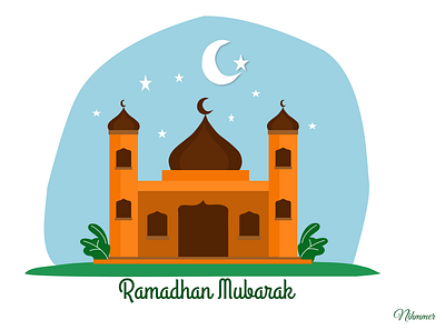ramadhan illustrations mosque muslim ramadhan