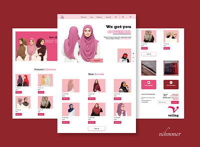 veilling business buy ecommerce design hijab online store webdesign