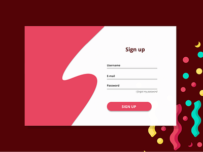 Daily UI Sign Up Page dailyui design ui web