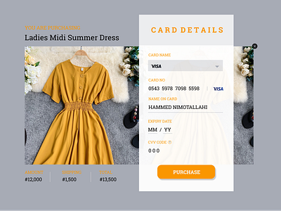 checkout card checkout dailyui ui web