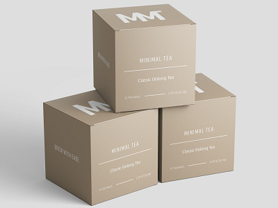 Minimal Tea- Classic Oolong Tea packaging mockup