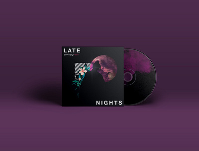 Carmouflage Rose- Late Nights collage design graphic design mockup music music design photoshop song art song cover