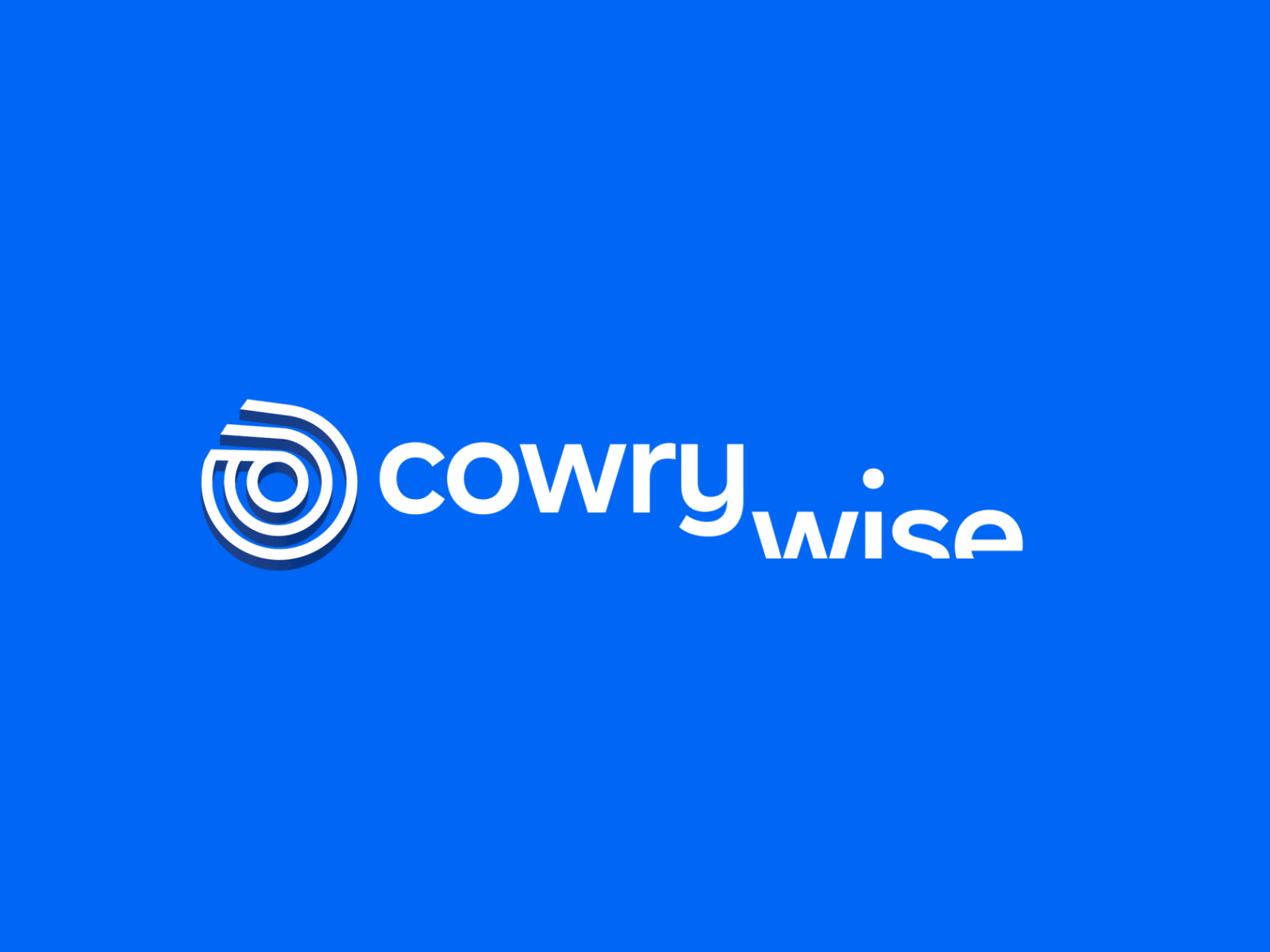 Lockup Animations for Cowrywise animation branding c4d cinema4d dá design studio lagos logo logomark motion nigeria wordmark