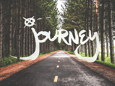 SCC Journey brush creative handdrawn illustration type typography