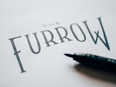 The Furrow Rebrand brand brush creative handdrawn illustrator logo type typography