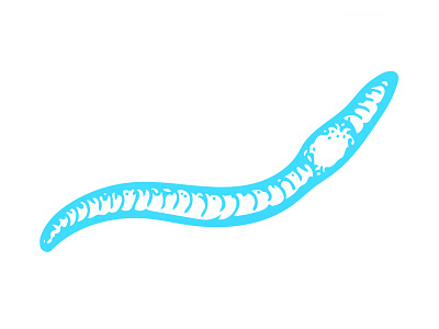 Jim blue earth growth illustration worm