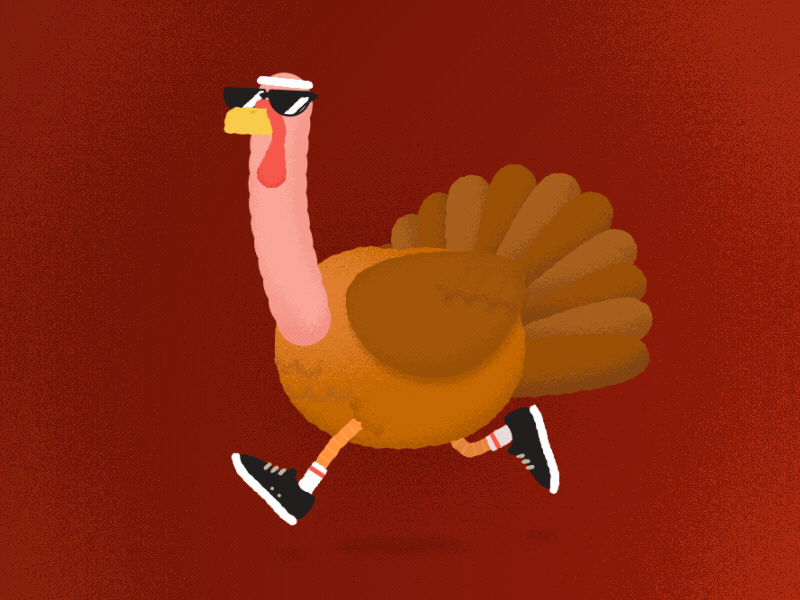 happy turkey gif