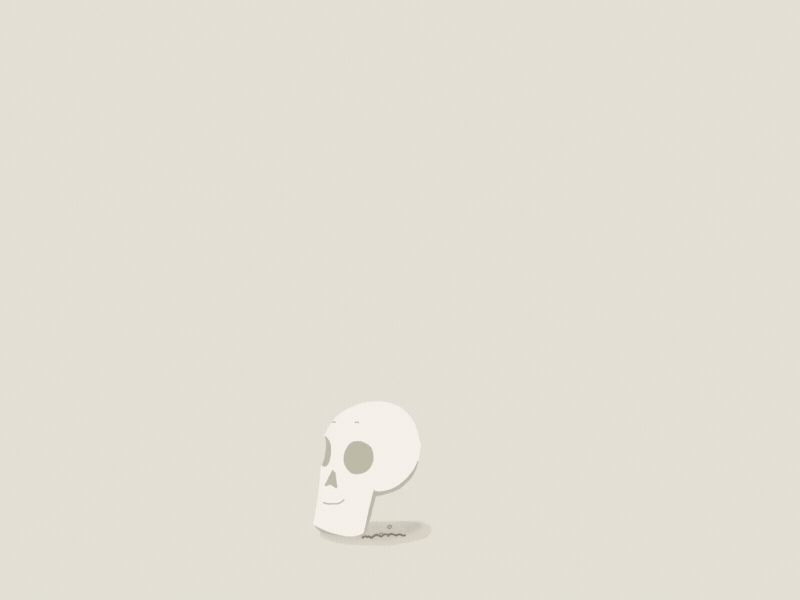 Skull Toss 2d animation animation 2d frame by frame handdrawn illustration ipad rough animator skeleton skull throw toss