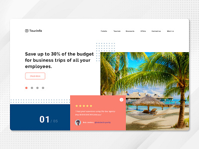 Tour company landing page shot landing site ui uiux ux web web design webdesign