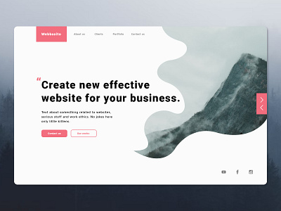 Hosting service landing page shot