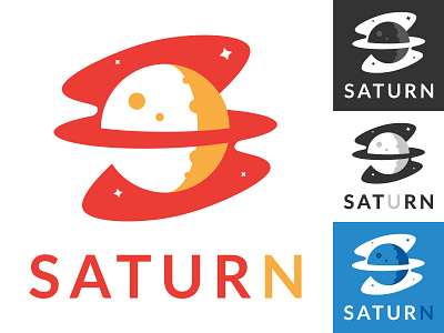 Saturn logo collection branding design logo minimalist logo planet saturn space vector