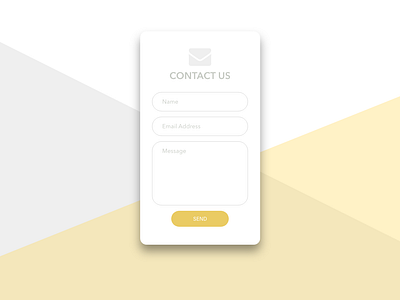 Daily UI Challenge #028 Contact Us