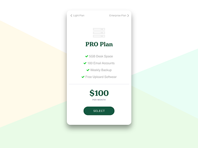 Daily UI Challenge #030 Pricing app daily 100 daily 100 challenge daily challange dailyui day030 design mobile pricing pricing page pricing plan ui