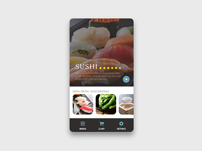 Daily UI Challenge #043 Food/Drink Menu app daily 100 daily 100 challenge daily challange dailyui day043 design food menu mobile ui