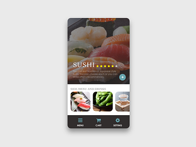 Daily UI Challenge #043 Food/Drink Menu