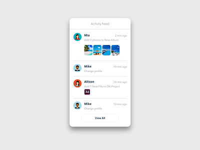 Daily UI Challenge #047 Activity Feed activity feed app daily 100 daily 100 challenge daily challange dailyui day047 design mobile ui