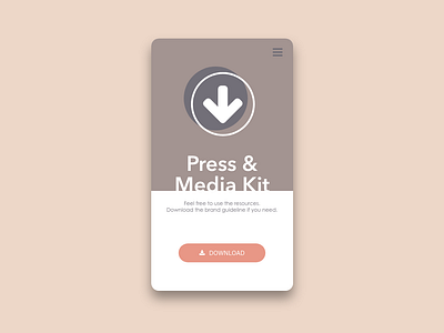 Daily UI Challenge #051 Press Page app daily 100 daily 100 challenge daily challange daily ui dailyui day051 design mobile press kit press page ui