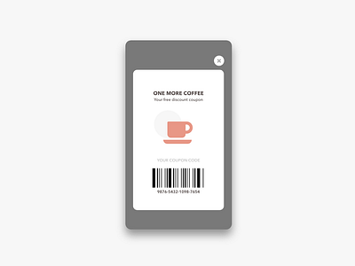 Daily UI Challenge #061 Redeem Coupon app coupon daily 100 daily 100 challenge daily challange daily ui dailyui day061 design mobile redeem coupon ui