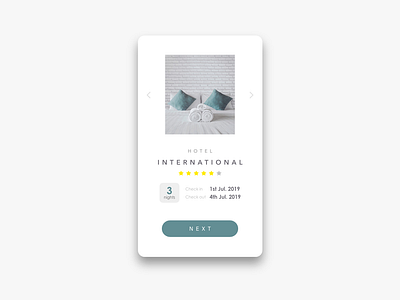 Daily UI Challenge #067 Hotel Booking