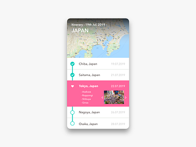 Daily UI Challenge #079 Itinerary app daily 100 daily 100 challenge daily challange daily ui dailyui day079 design itinerary mobile ui
