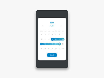 Daily UI Challenge #080 Date Picker app daily 100 daily 100 challenge daily challange daily ui dailyui date picker datepicker day080 design mobile ui