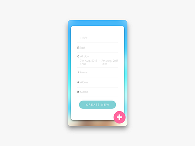 Daily UI Challenge #090 Create New app create new daily 100 daily 100 challenge daily challange daily ui dailyui day090 design mobile ui