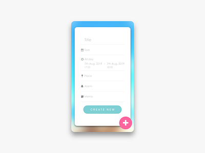 Daily UI Challenge #090 Create New