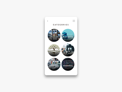 Daily UI Challenge #099 Categories app categories daily 100 daily 100 challenge daily challange daily ui dailyui day099 design mobile ui