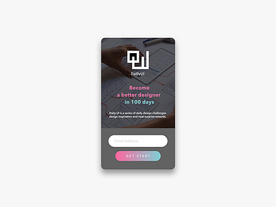 Daily UI Challenge #100 Landing Page