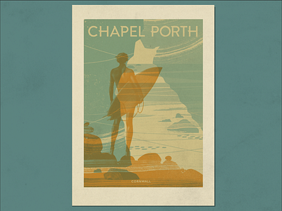 Chapel Porth | Cornwall Surf Poster