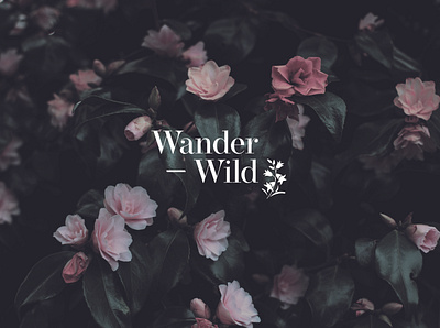 Wander - Wild adobe illustrator brand branding crafted creative design florist flowers graphic design graphic designer graphics handmade identity design logo nature type typography vector visual identity wild