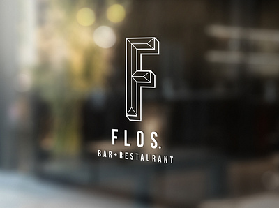 Flos. adobe illustrator adobe photoshop bar brand branding creative design drink food graphics ideas identity design logo mock up restaurant signage vector vinyl visual identity window display