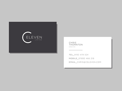 C Eleven adobe illustrator brand branding business cards creative design graphics logo property developer property management stationery vector visual identity