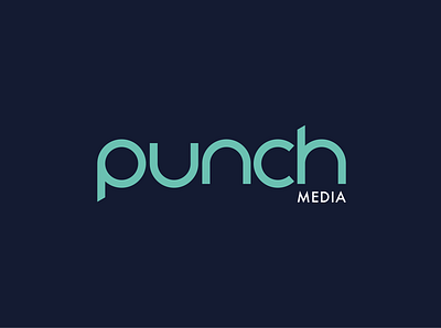 Punch Media adobe illustrator brand branding creative design graphic design graphics identity design logo media vector visual identity